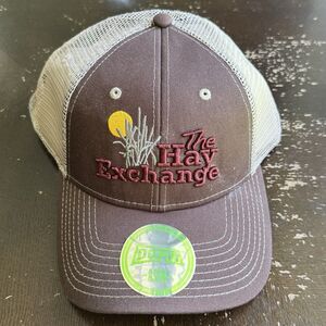 The Hay Exchange Trucker Hat Strap Back Baseball Cap Domehats Mesh